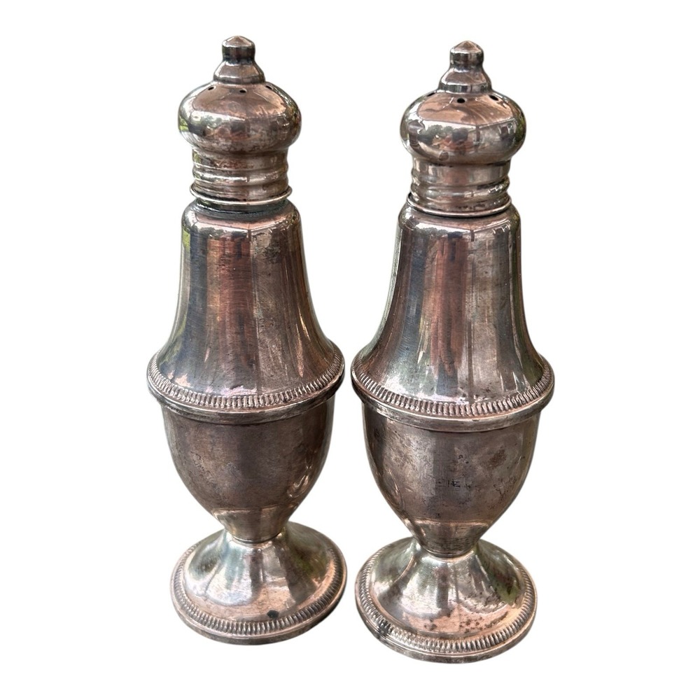 Vintage DUCHIN CREATION Sterling Silver Salt‎ & Pepper Shakers